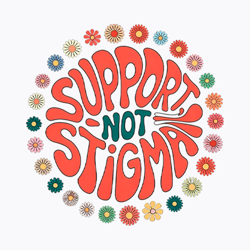 Support, Not Stigma Washed T-Shirt
