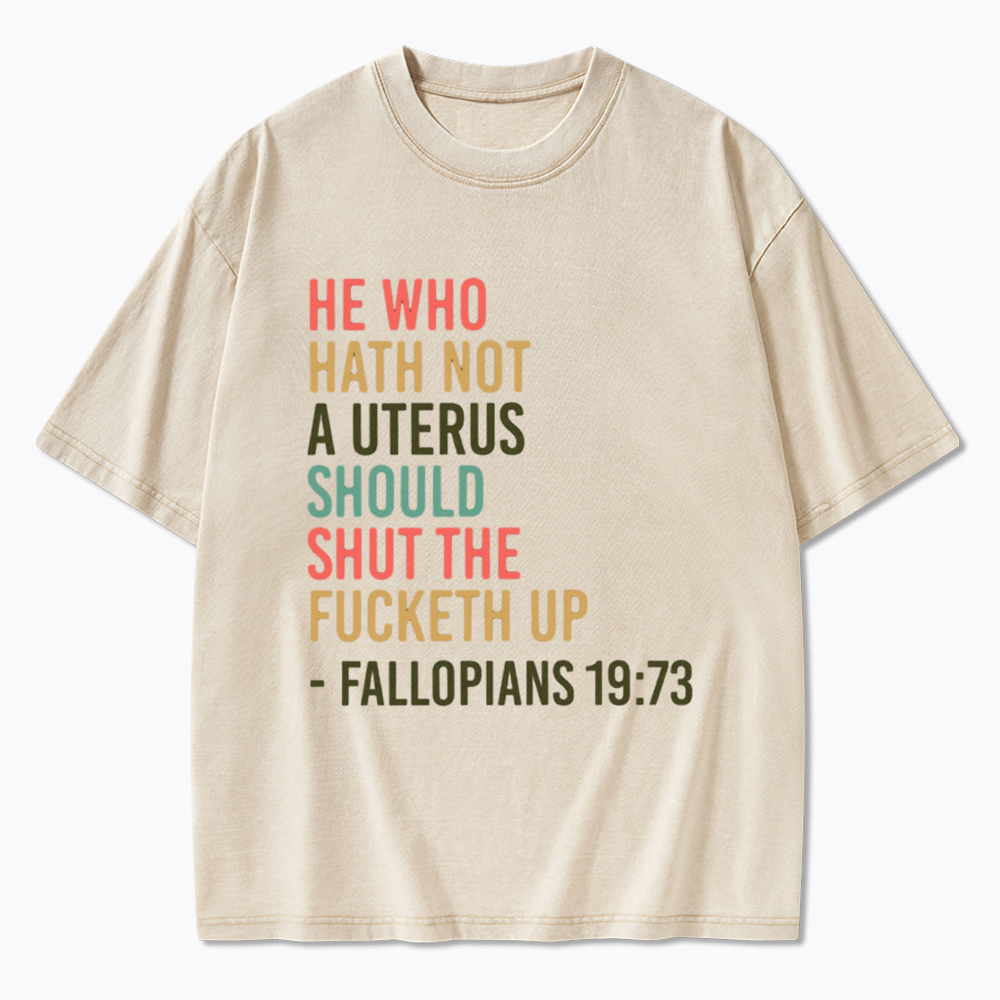 Pro Choice Feminist Women Rights Washed T-Shirt