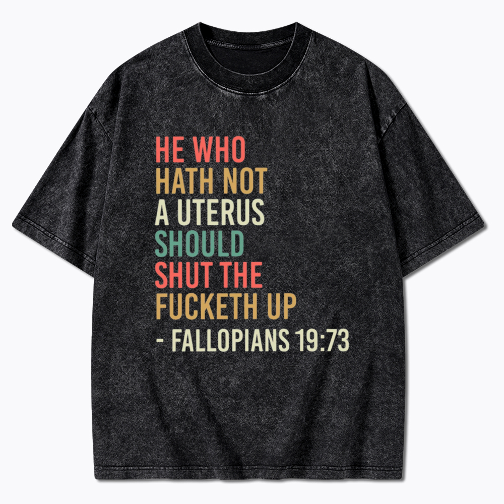 Pro Choice Feminist Women Rights Washed T-Shirt