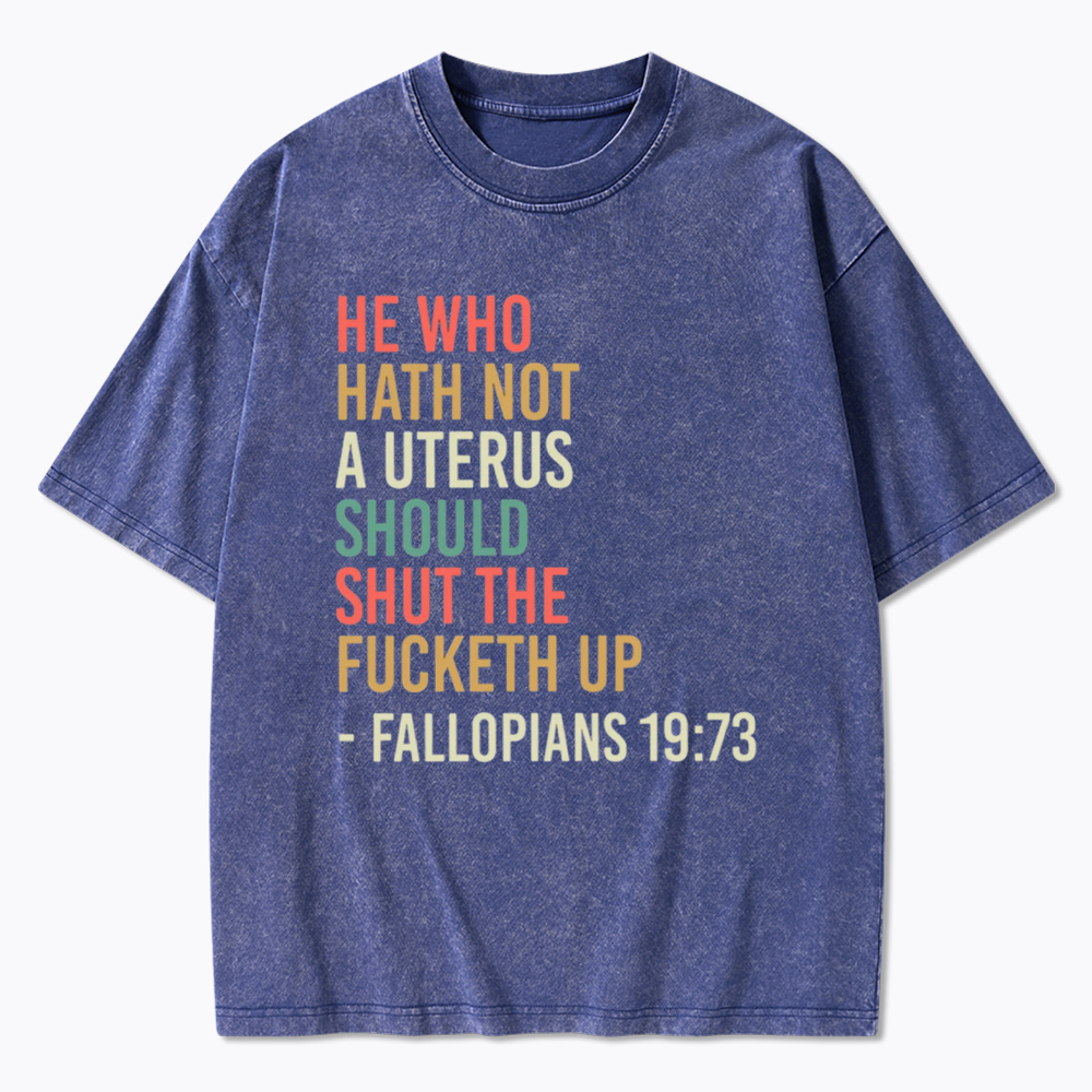 Pro Choice Feminist Women Rights Washed T-Shirt