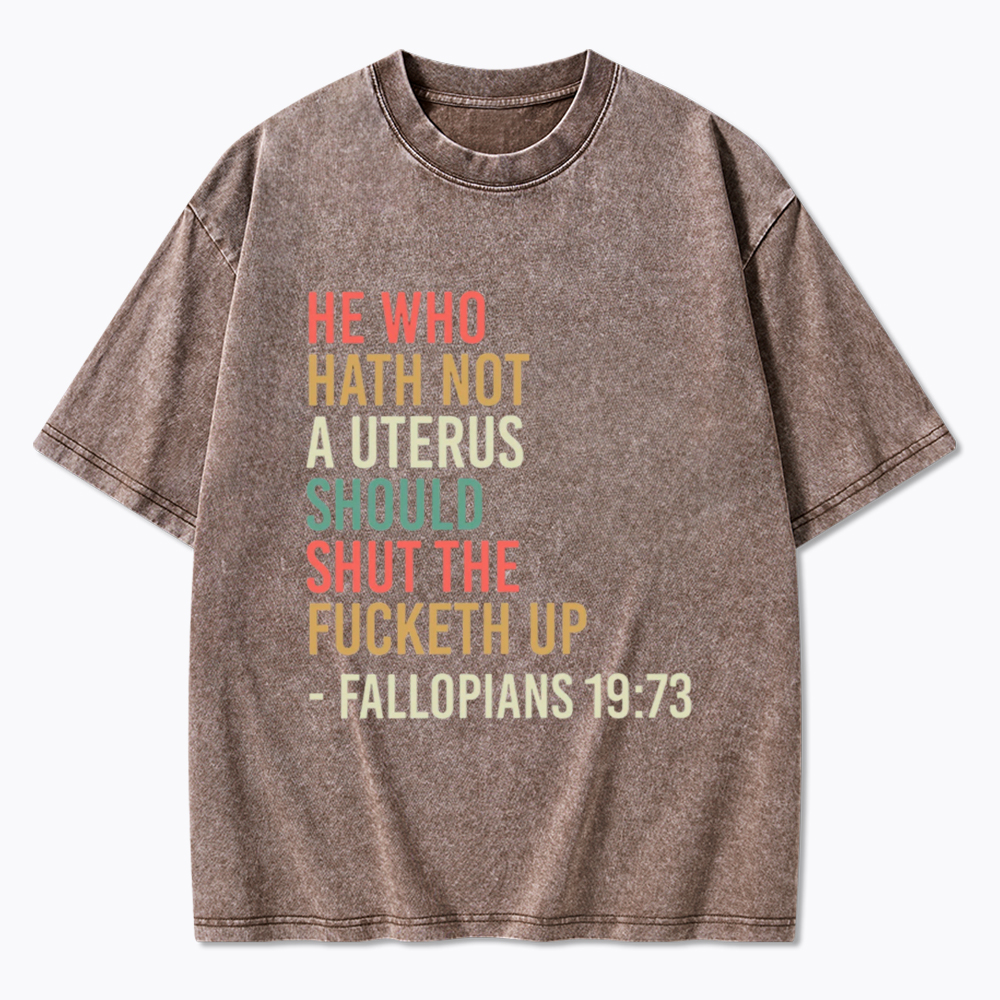 Pro Choice Feminist Women Rights Washed T-Shirt