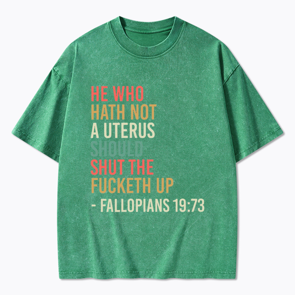 Pro Choice Feminist Women Rights Washed T-Shirt