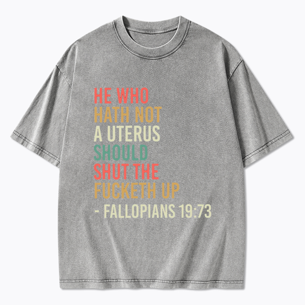 Pro Choice Feminist Women Rights Washed T-Shirt