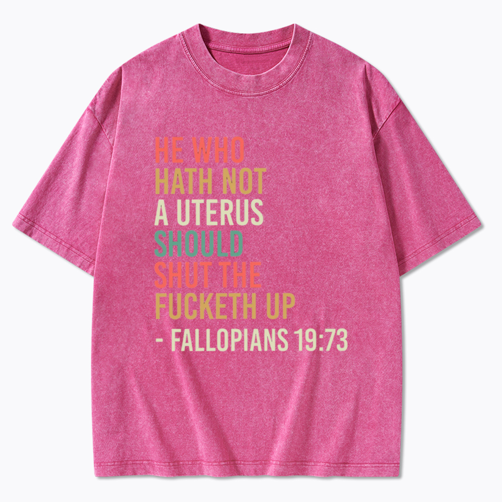 Pro Choice Feminist Women Rights Washed T-Shirt