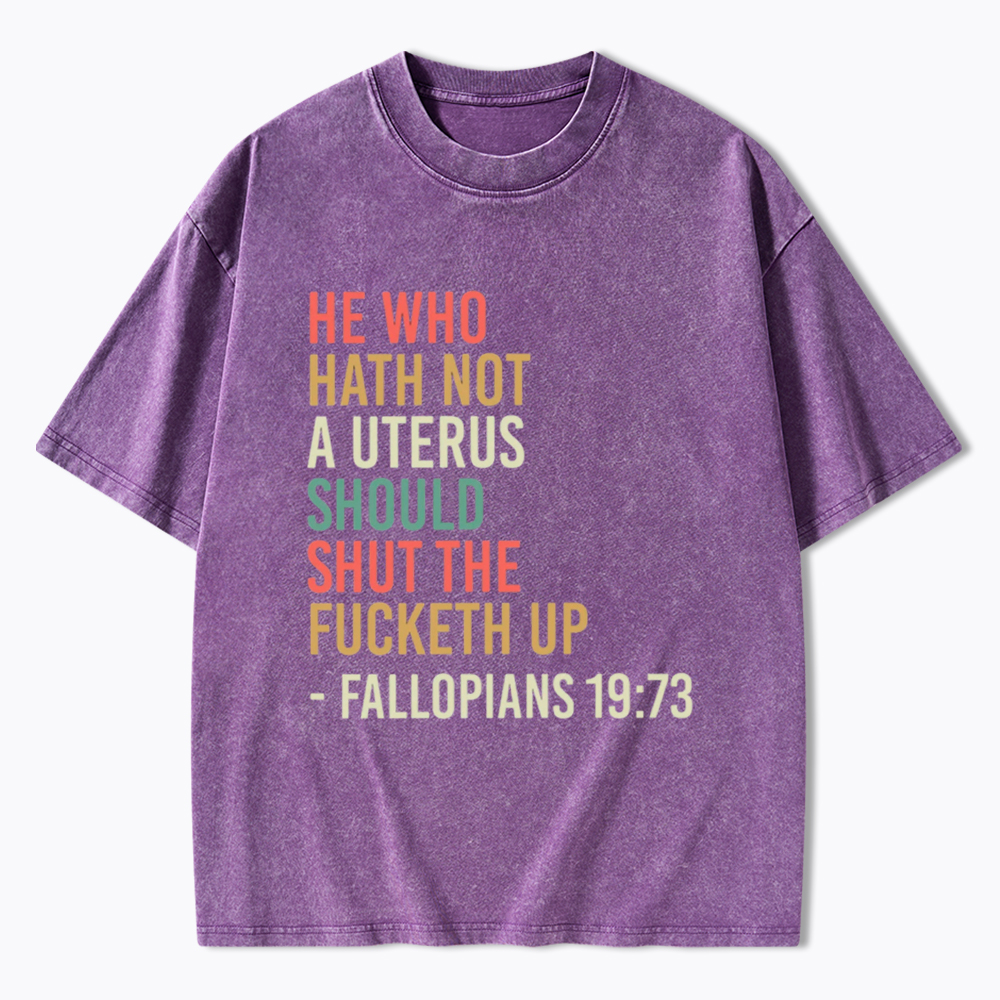 Pro Choice Feminist Women Rights Washed T-Shirt