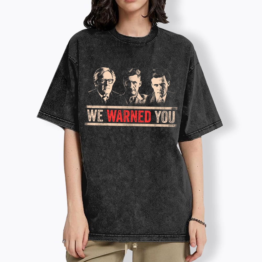 Protest Reader Orwell Bradbury Huxley Washed T-Shirt