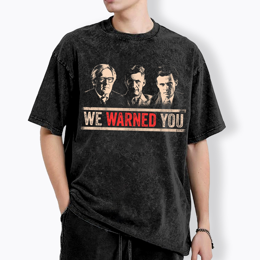 Protest Reader Orwell Bradbury Huxley Washed T-Shirt