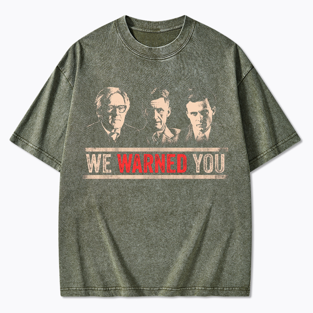 Protest Reader Orwell Bradbury Huxley Washed T-Shirt
