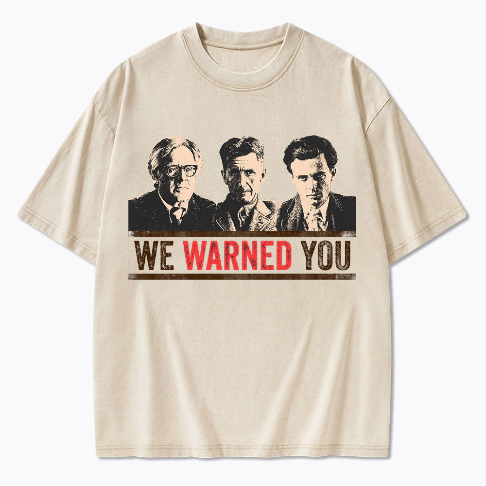 Protest Reader Orwell Bradbury Huxley Washed T-Shirt