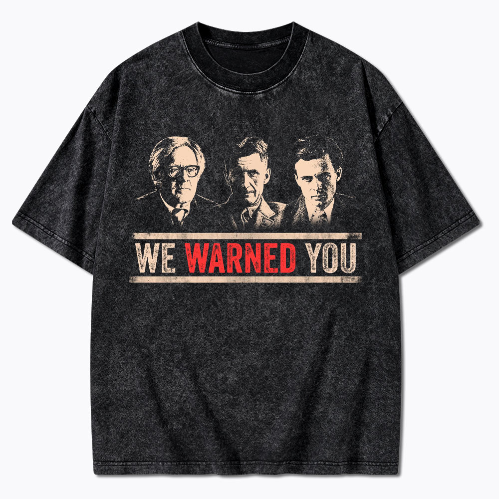 Protest Reader Orwell Bradbury Huxley Washed T-Shirt