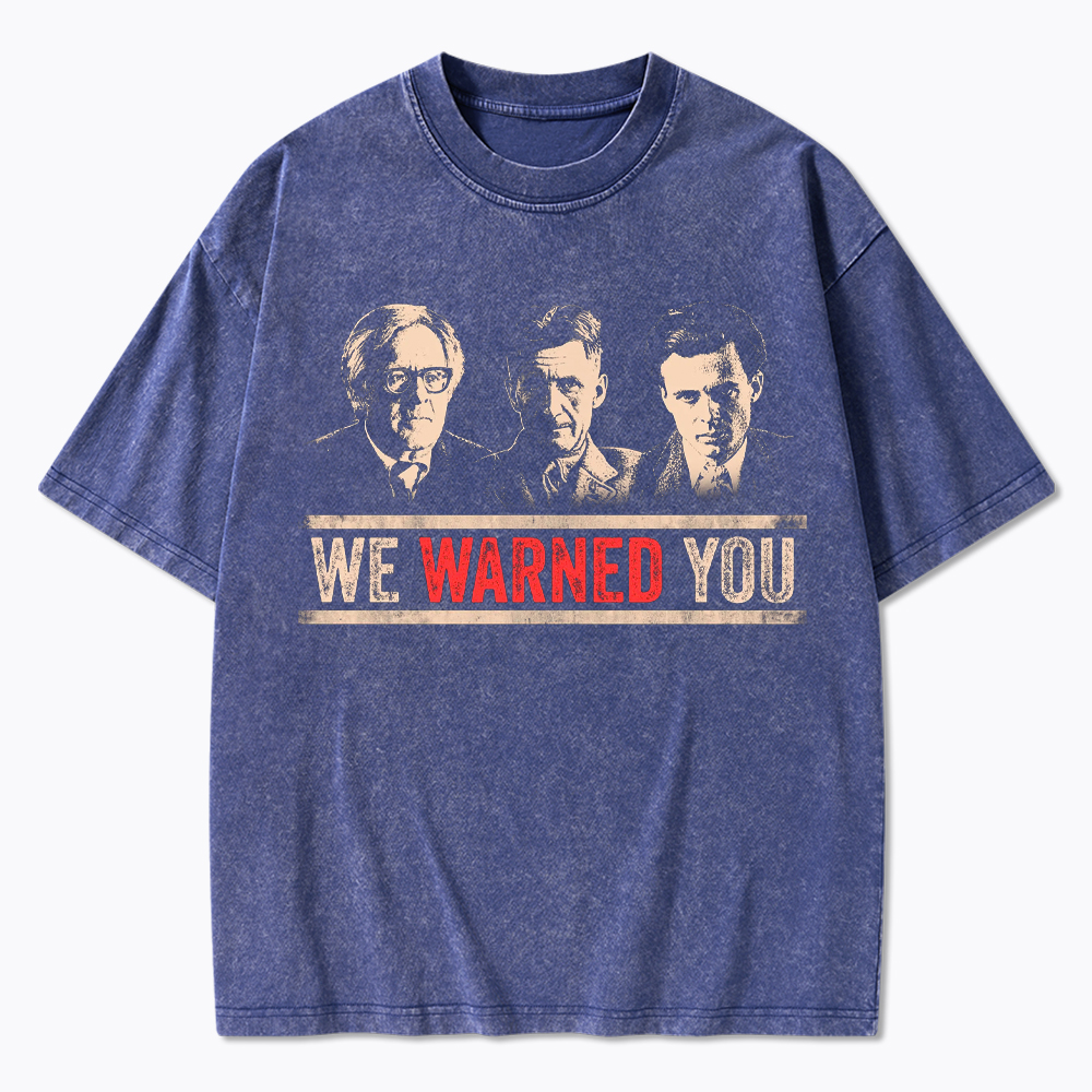 Protest Reader Orwell Bradbury Huxley Washed T-Shirt