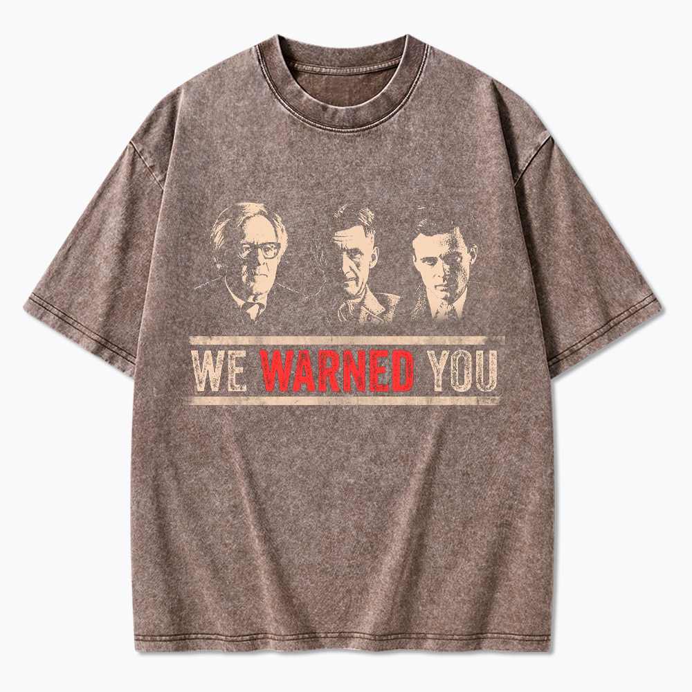 Protest Reader Orwell Bradbury Huxley Washed T-Shirt