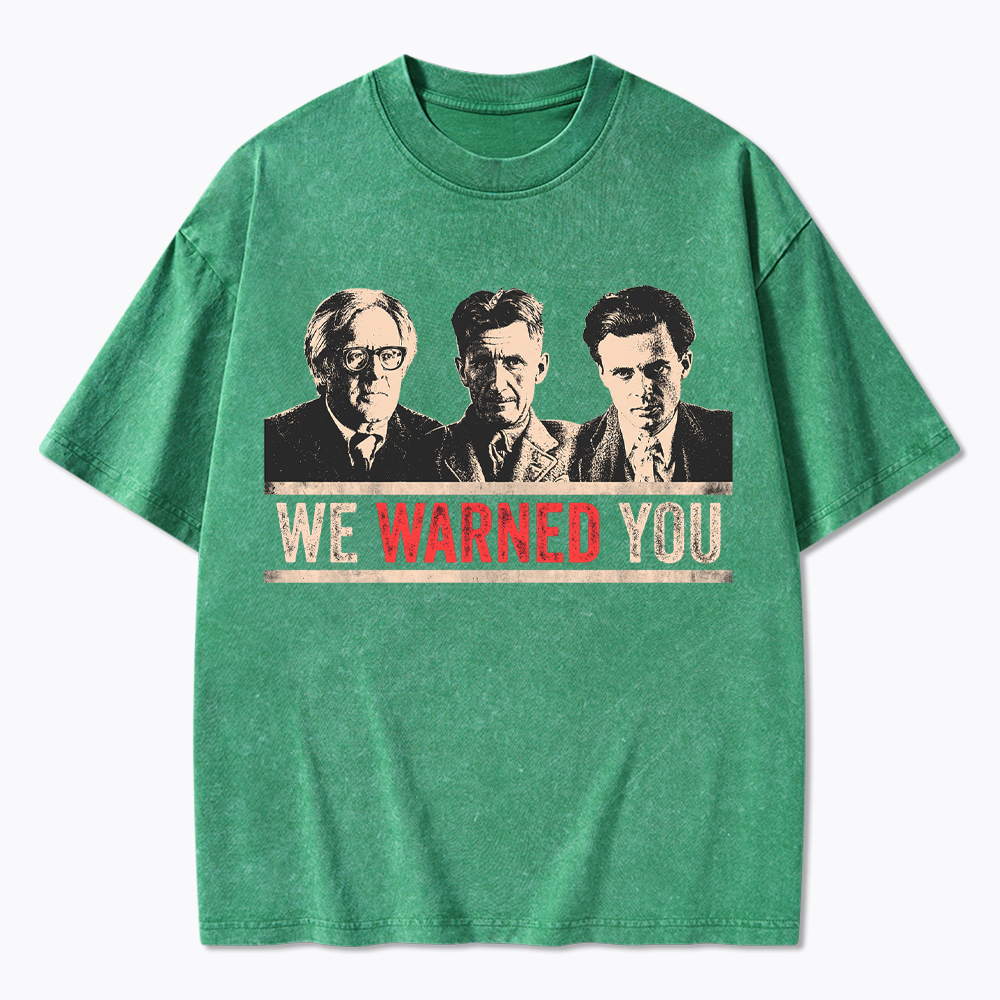 Protest Reader Orwell Bradbury Huxley Washed T-Shirt