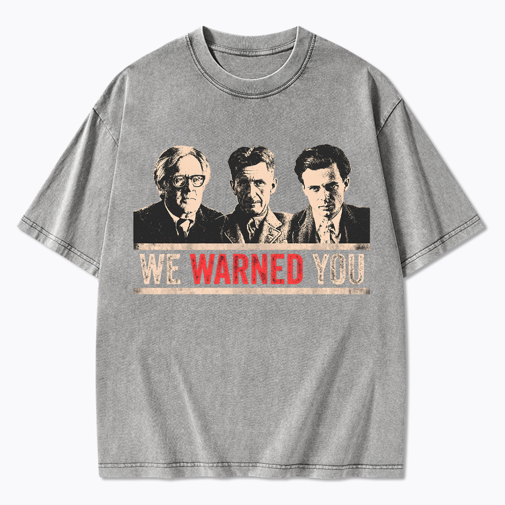 Protest Reader Orwell Bradbury Huxley Washed T-Shirt