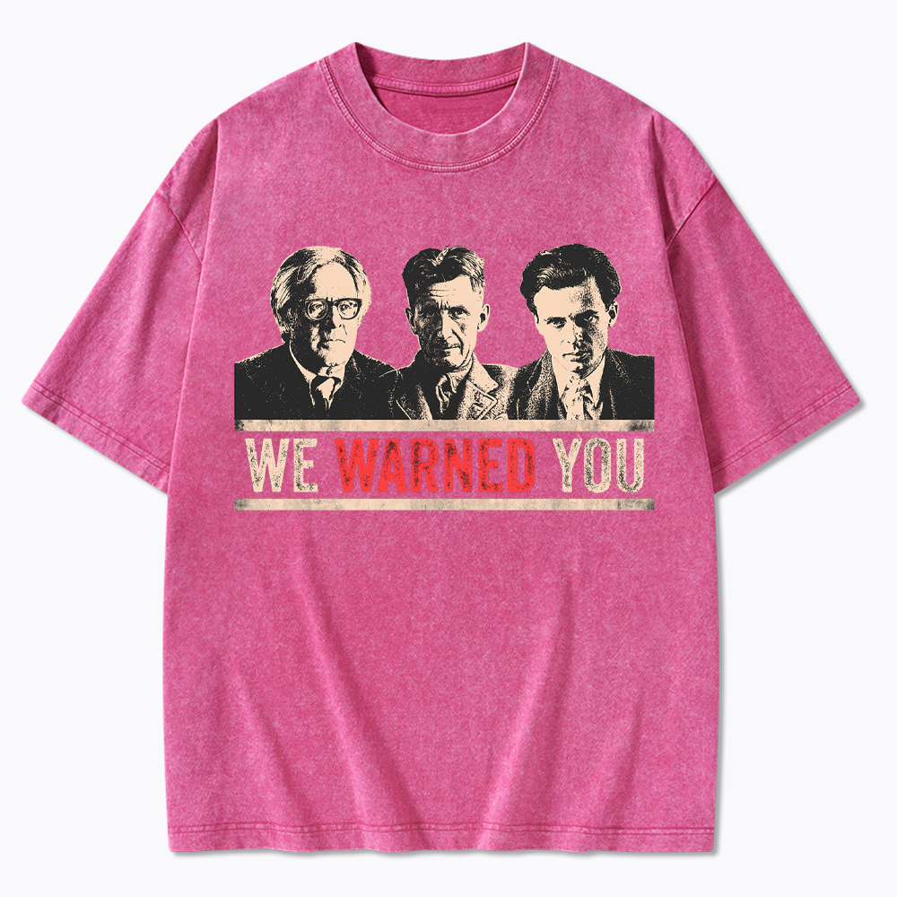 Protest Reader Orwell Bradbury Huxley Washed T-Shirt