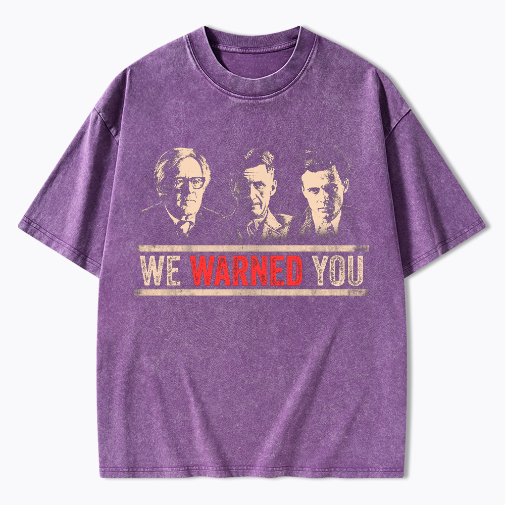 Protest Reader Orwell Bradbury Huxley Washed T-Shirt
