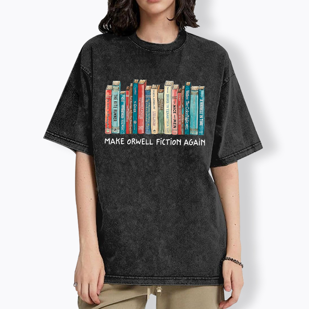 Mack Orwell Fiction Again Washed T-Shirt