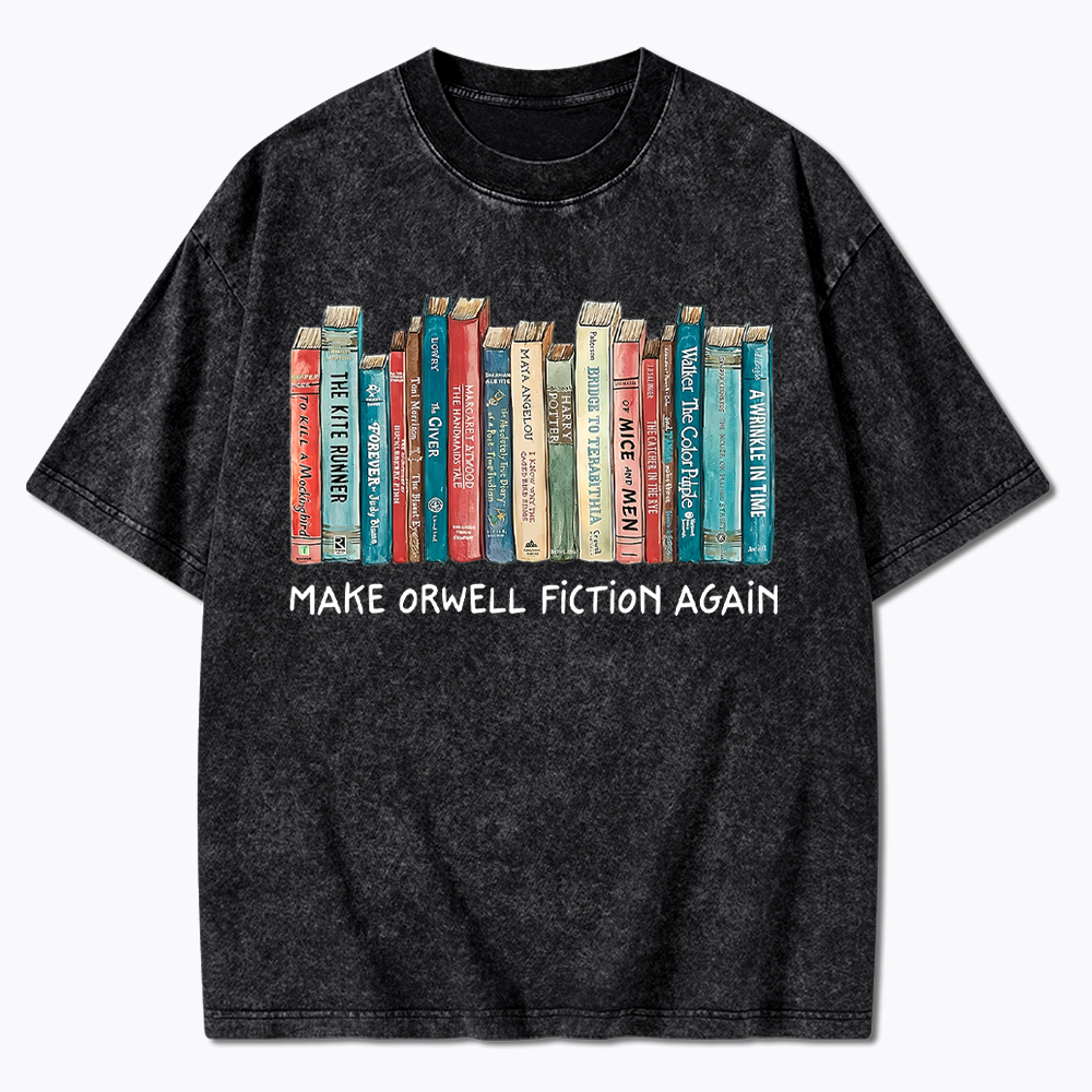 Mack Orwell Fiction Again Washed T-Shirt