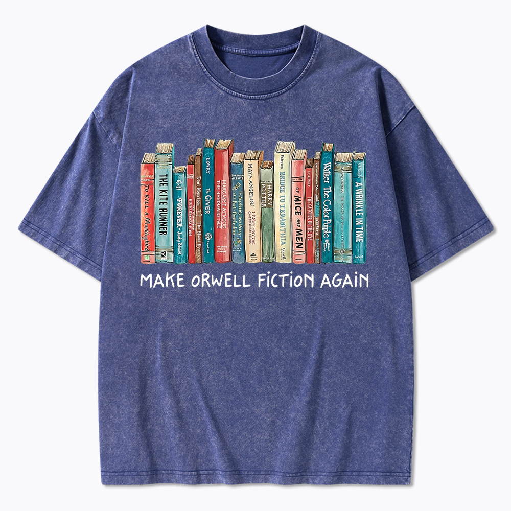 Mack Orwell Fiction Again Washed T-Shirt