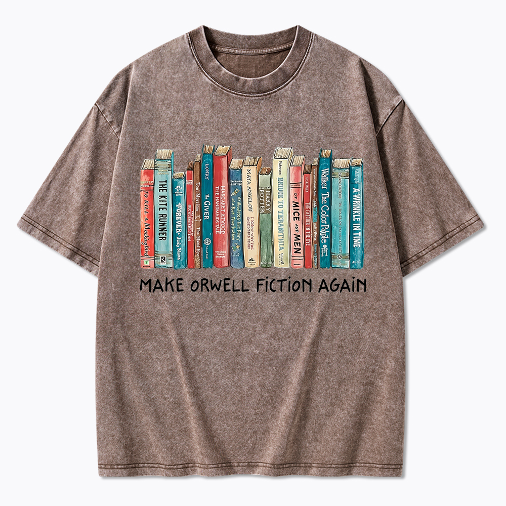 Mack Orwell Fiction Again Washed T-Shirt