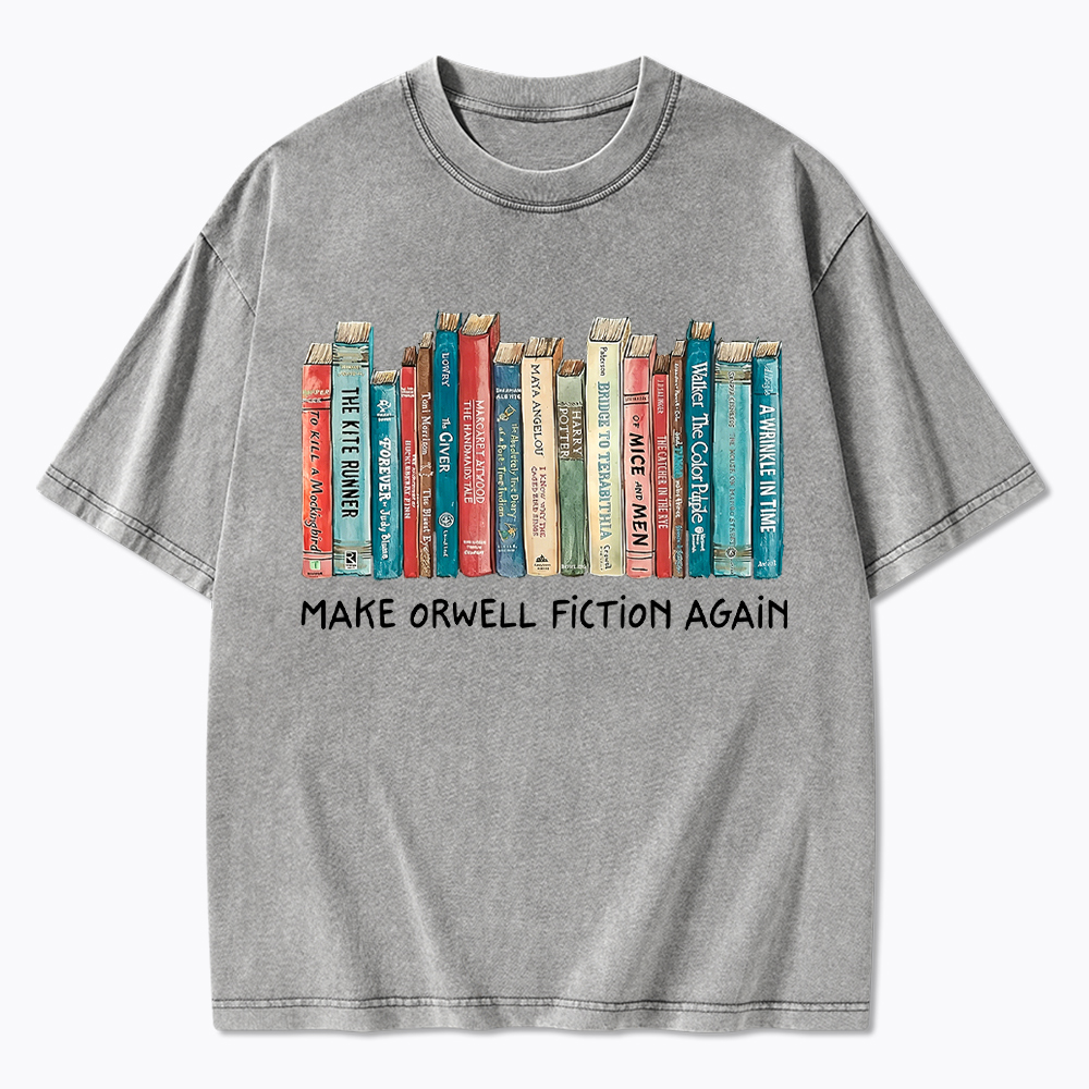 Mack Orwell Fiction Again Washed T-Shirt