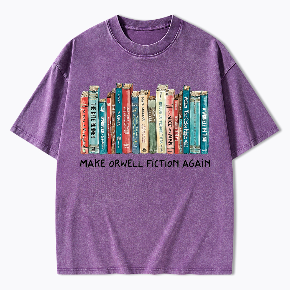 Mack Orwell Fiction Again Washed T-Shirt