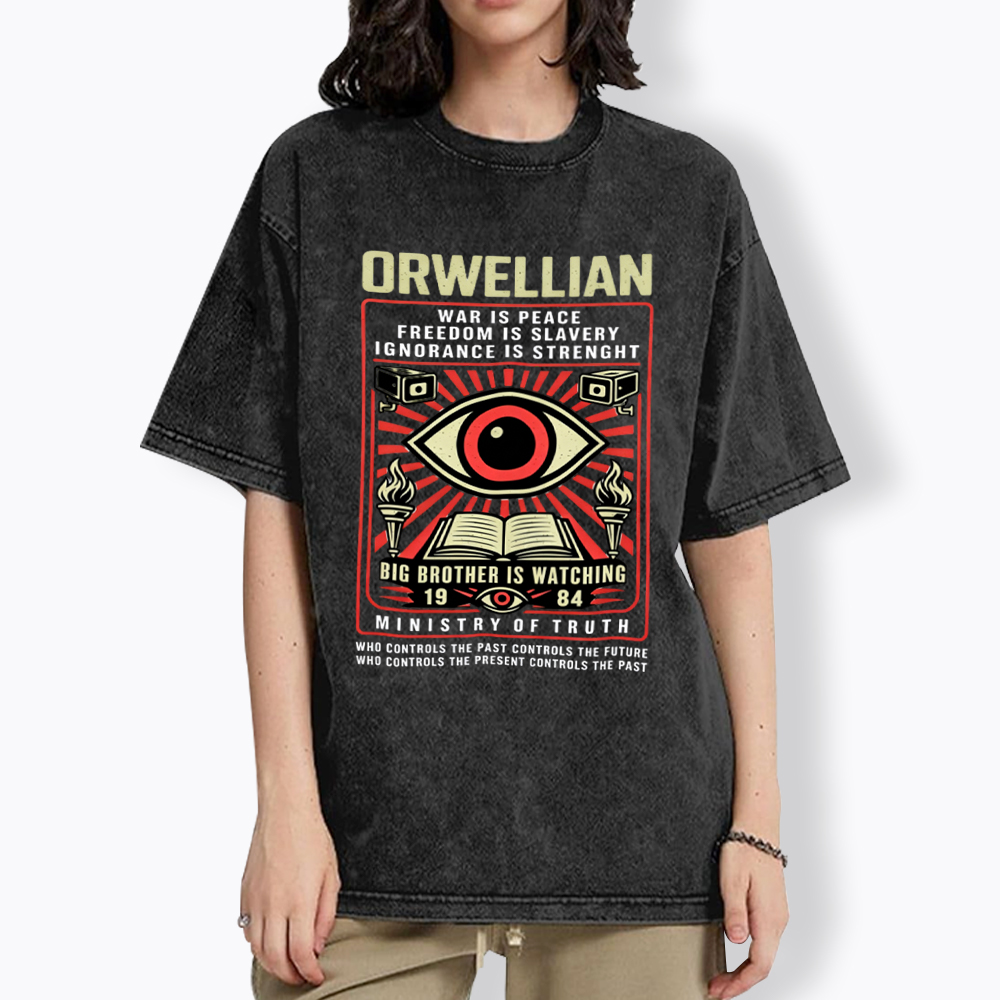 Orwellian 1984 Washed T-Shirt