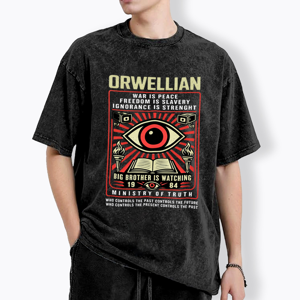 Orwellian 1984 Washed T-Shirt