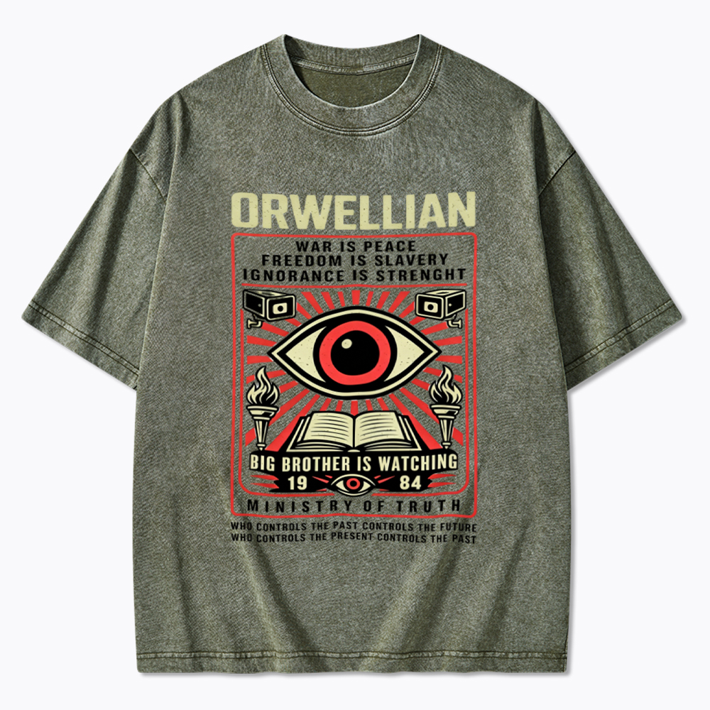 Orwellian 1984 Washed T-Shirt