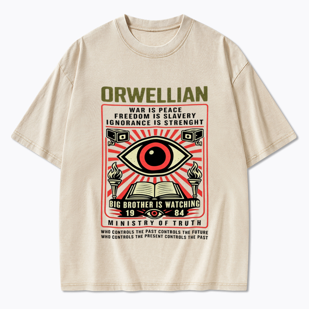Orwellian 1984 Washed T-Shirt
