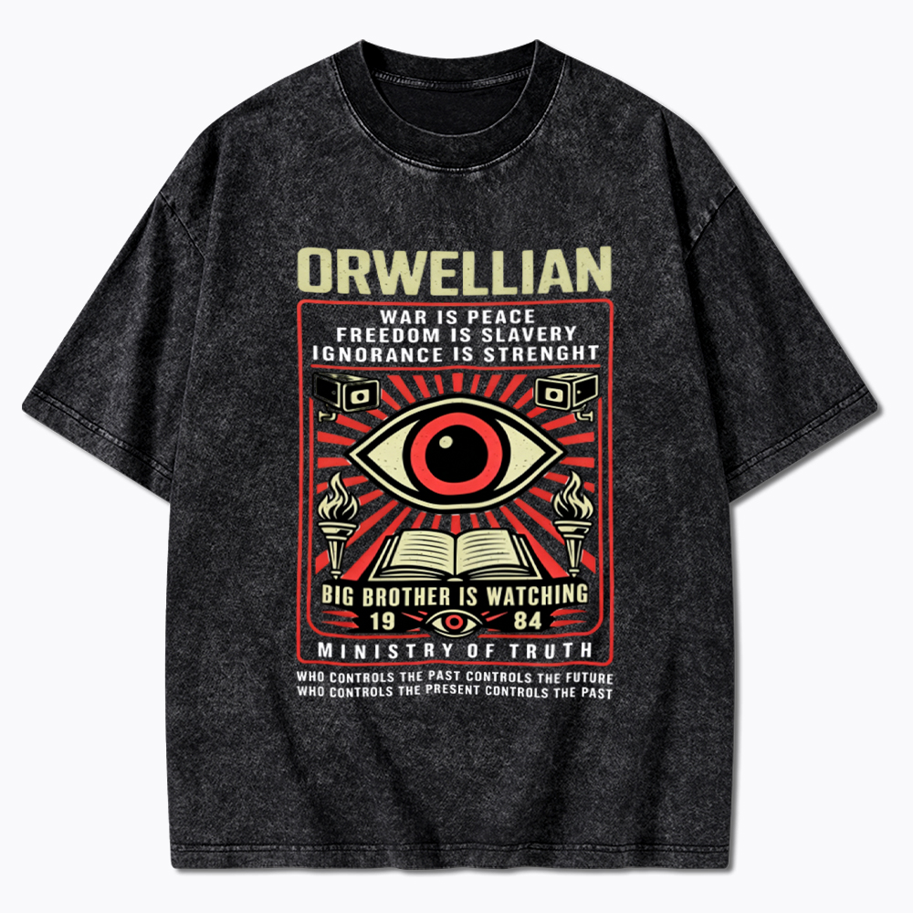 Orwellian 1984 Washed T-Shirt