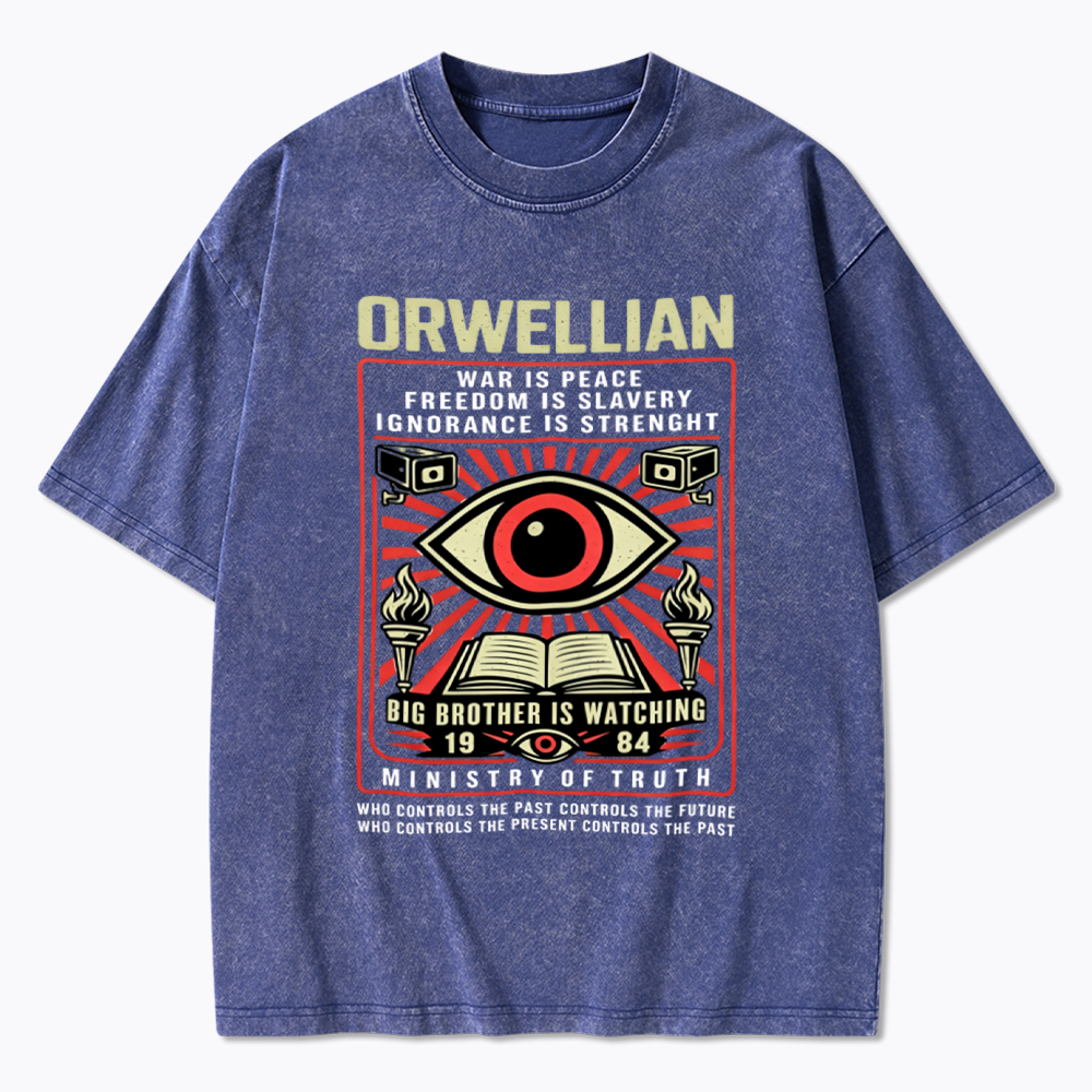 Orwellian 1984 Washed T-Shirt