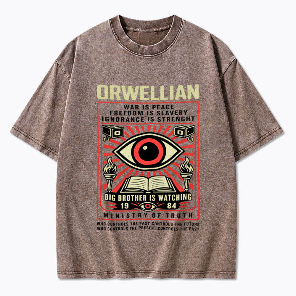 Orwellian 1984 Washed T-Shirt
