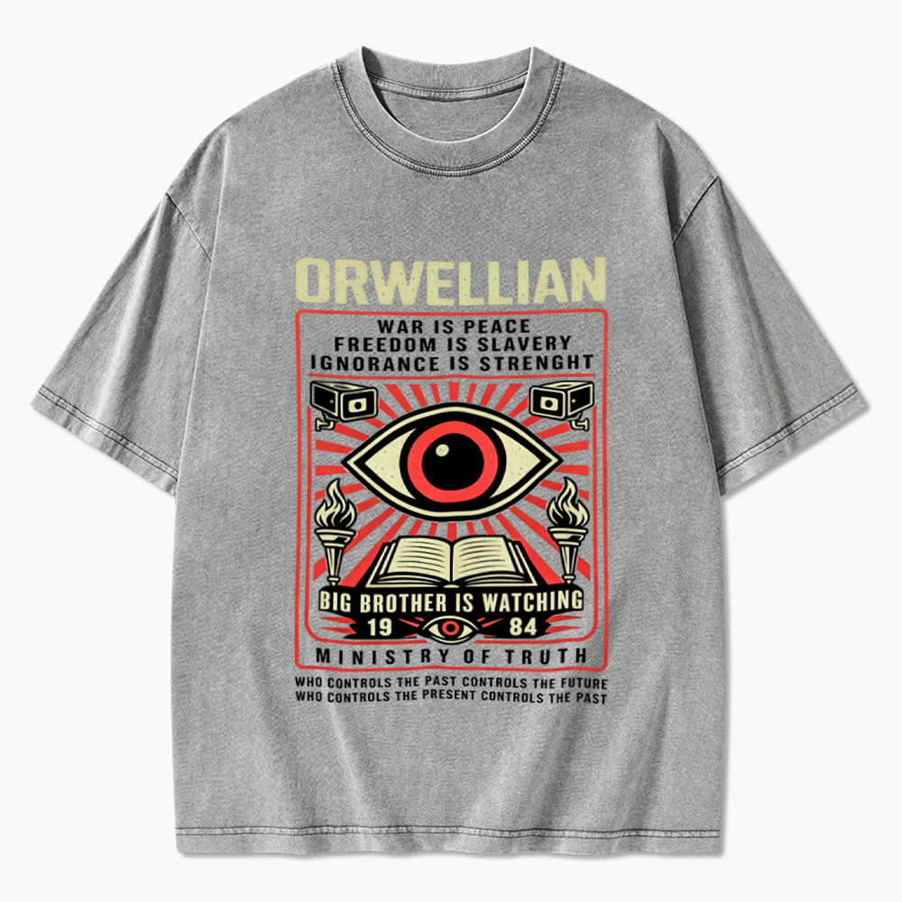 Orwellian 1984 Washed T-Shirt