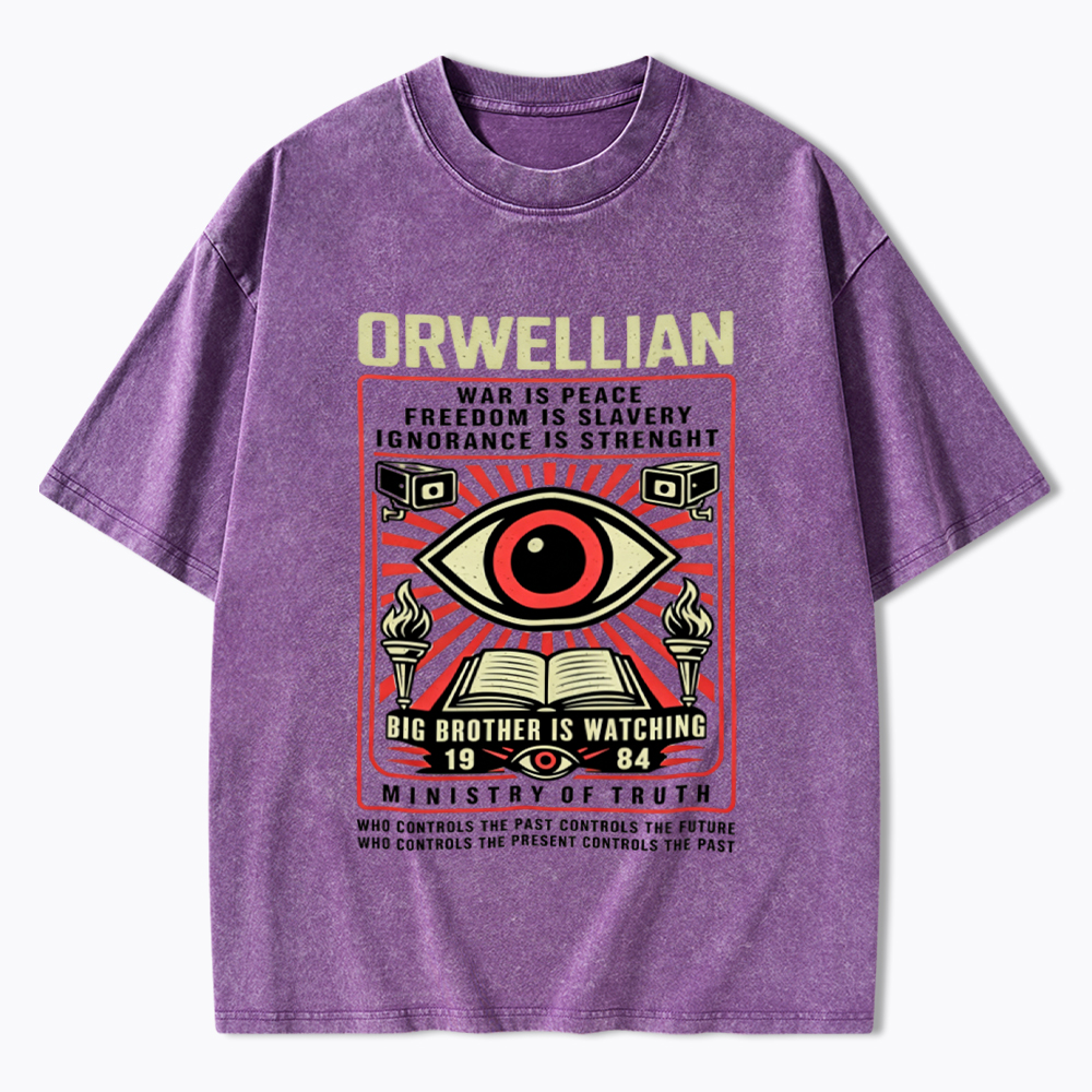 Orwellian 1984 Washed T-Shirt