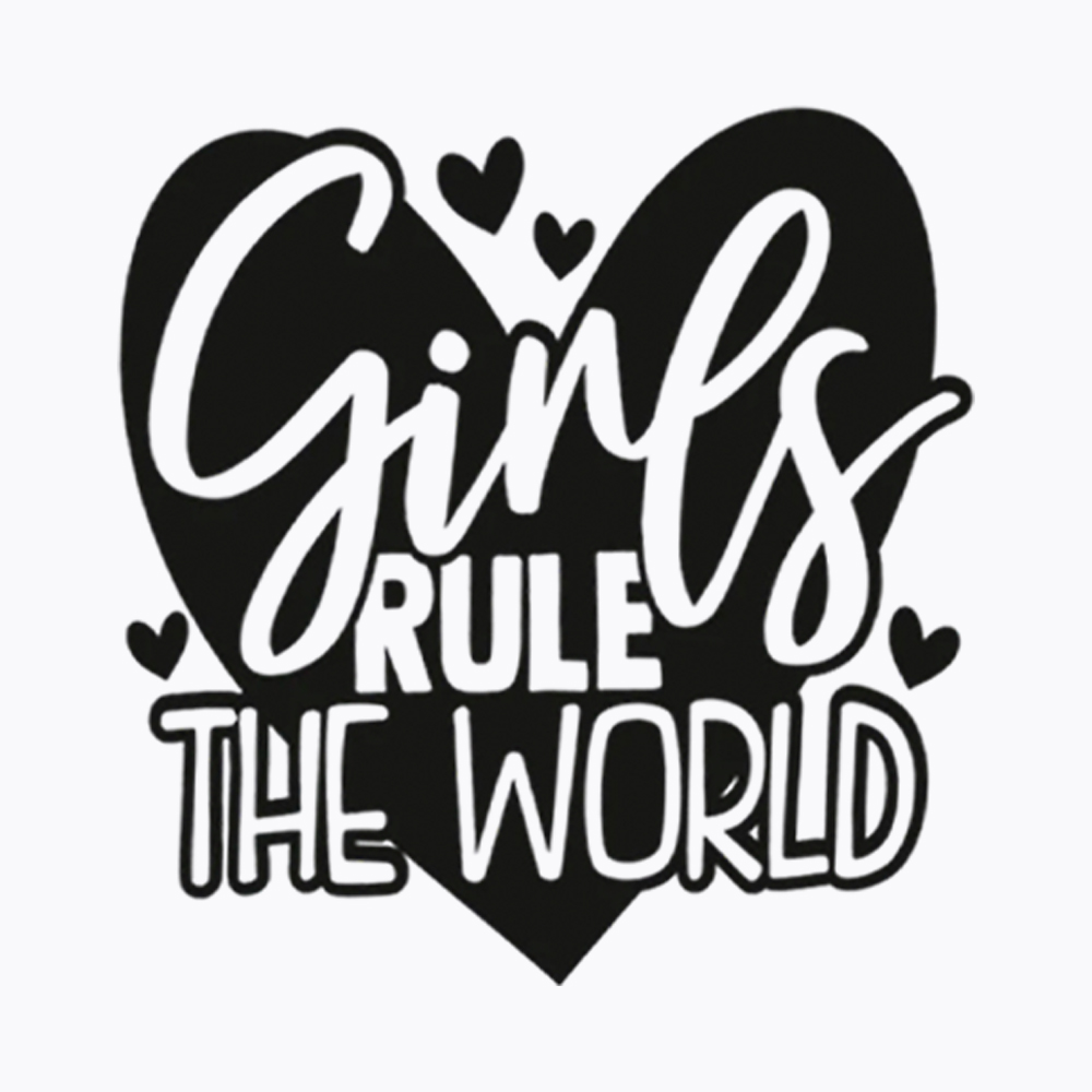Girls Rule The World Washed T-Shirt
