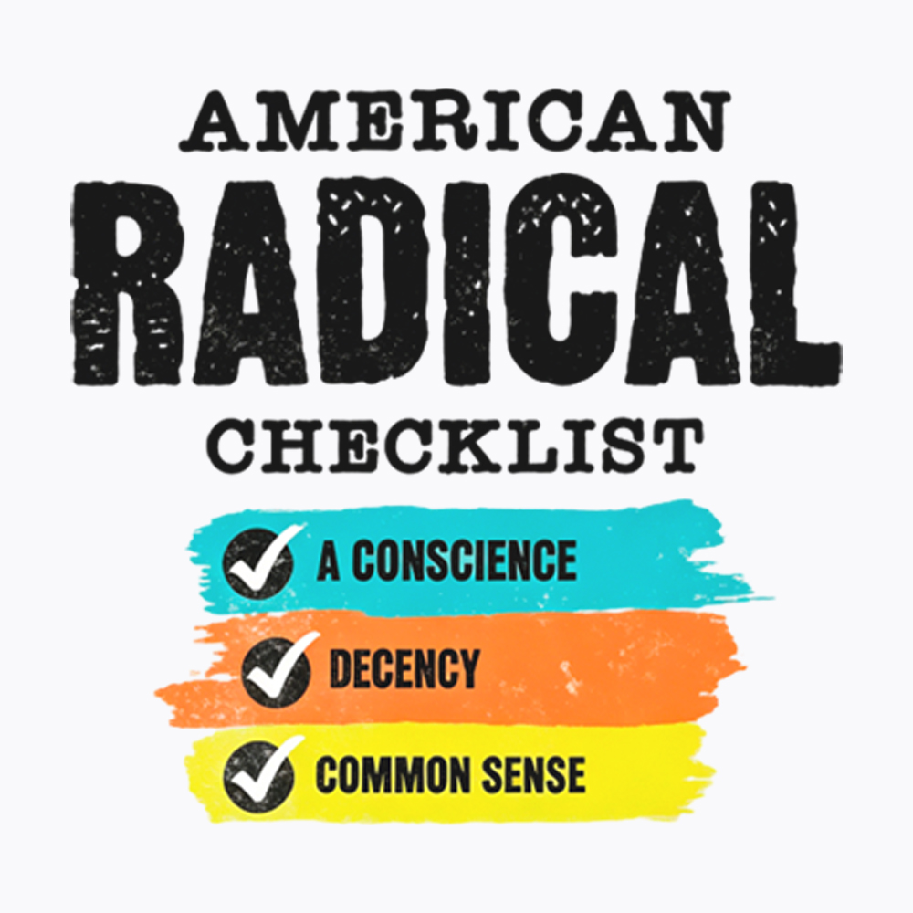 American Radical Checklist Washed T-Shirt