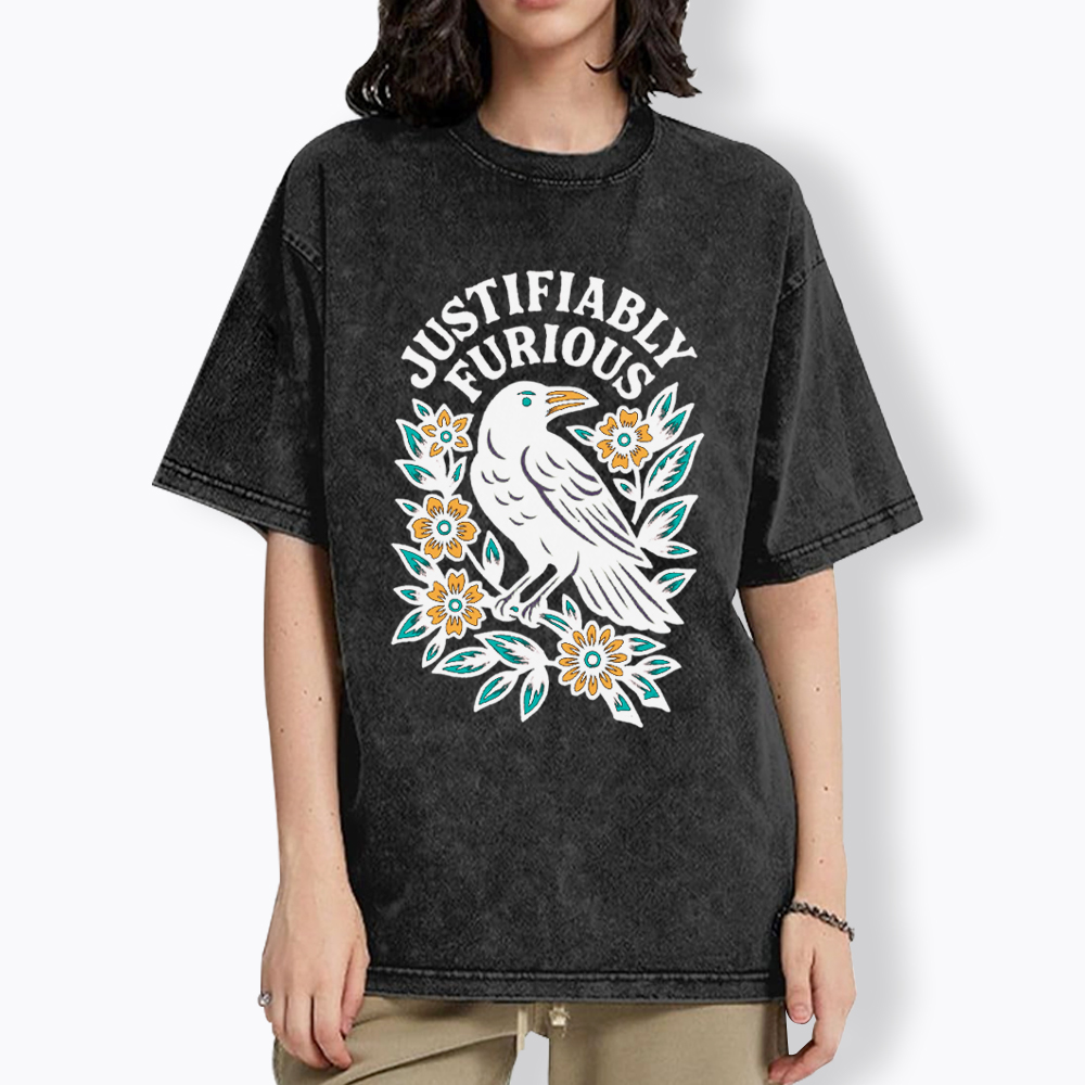 Justifiably Furious Washed T-Shirt
