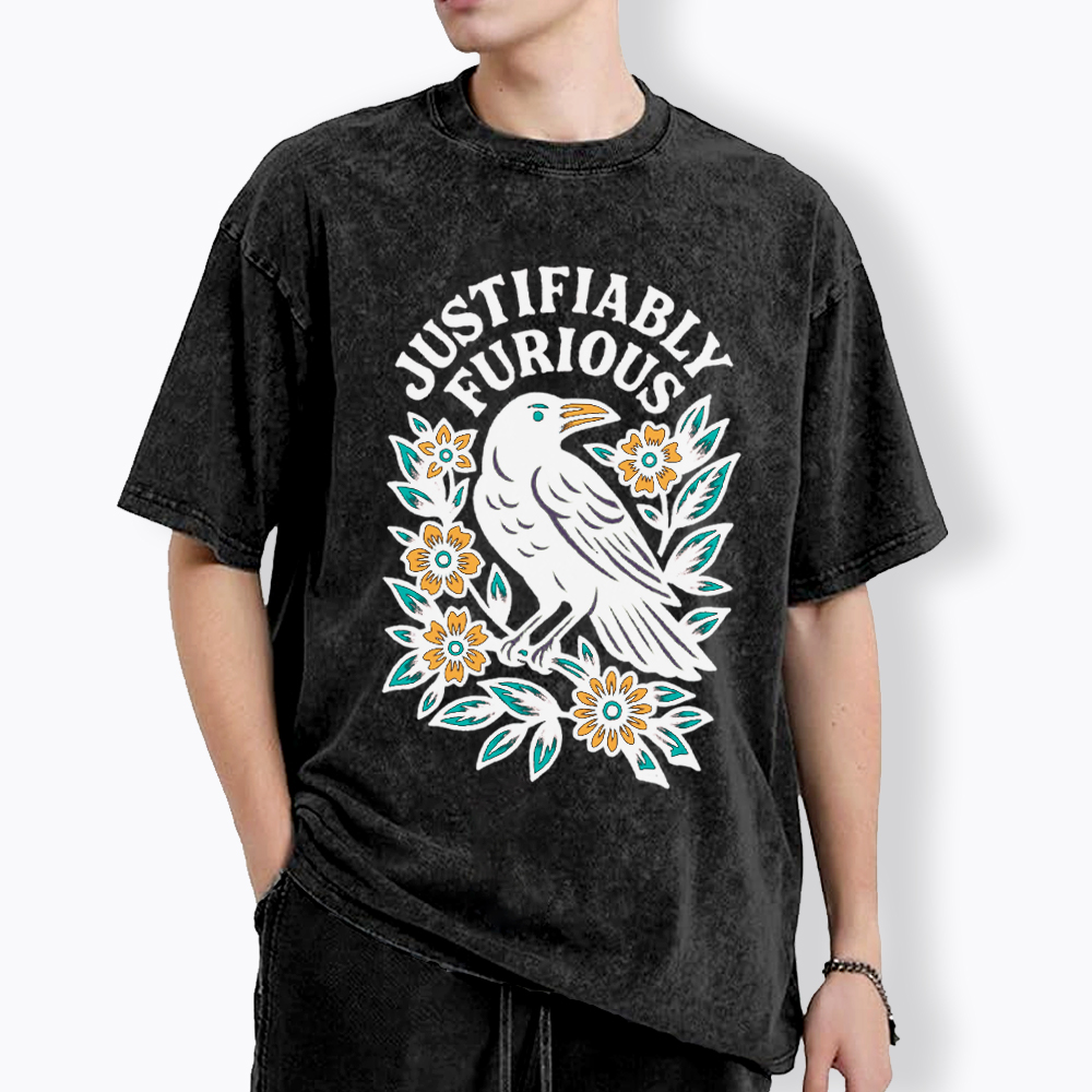 Justifiably Furious Washed T-Shirt