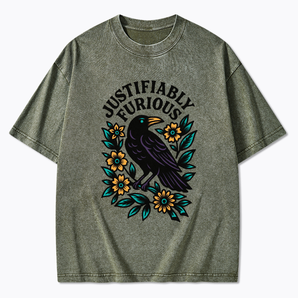 Justifiably Furious Washed T-Shirt