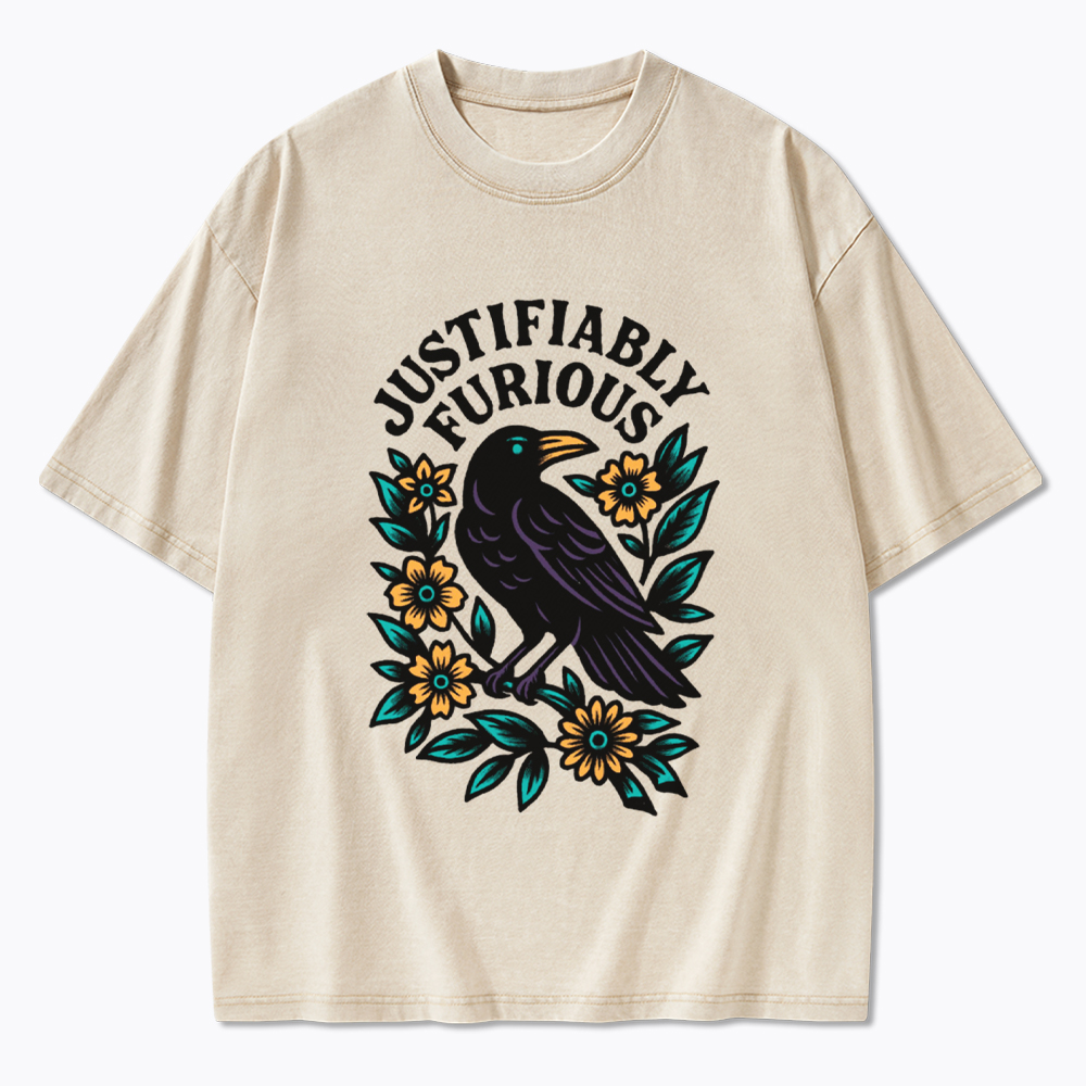 Justifiably Furious Washed T-Shirt