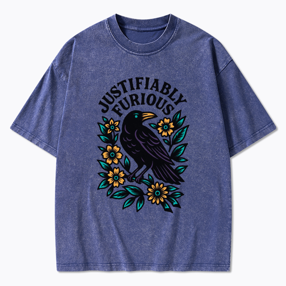 Justifiably Furious Washed T-Shirt