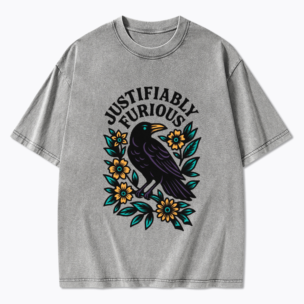 Justifiably Furious Washed T-Shirt