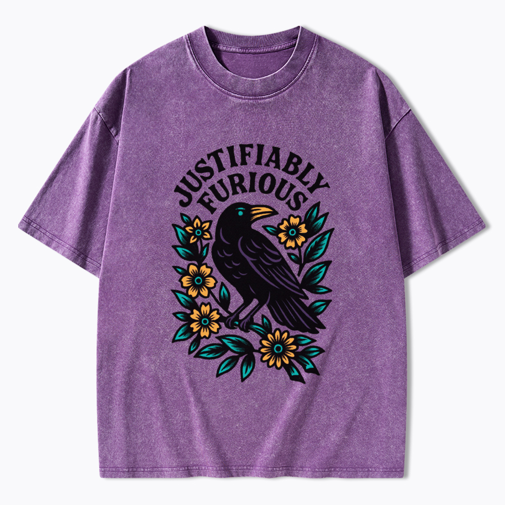 Justifiably Furious Washed T-Shirt