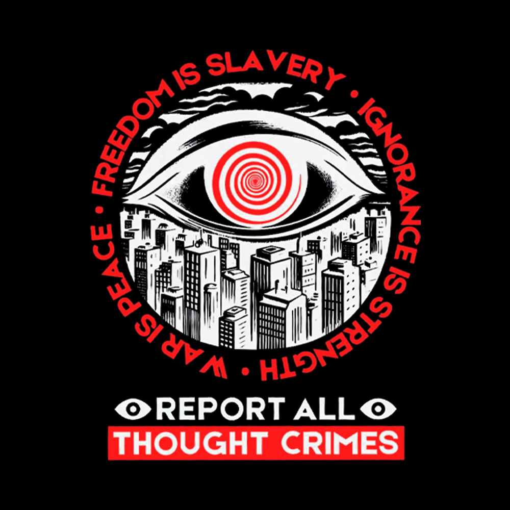 Report All Thought Crimes Washed T-Shirt