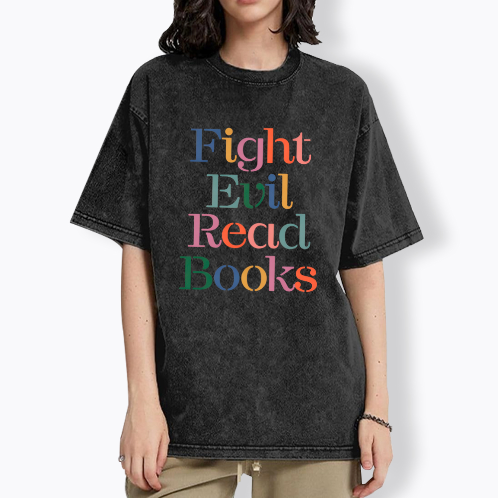 Protect Libraries Read Banned Books Washed T-Shirt