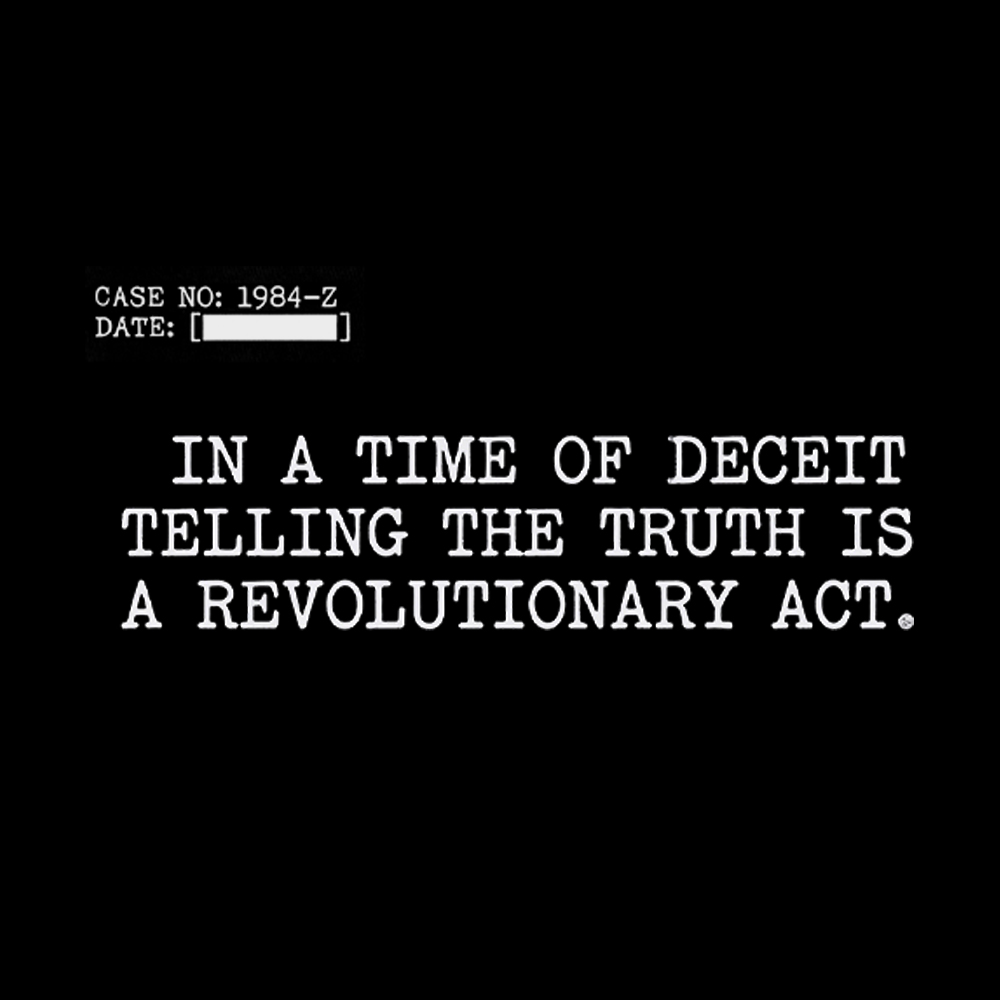 In a Time of Deceit Quote Washed T-Shirt