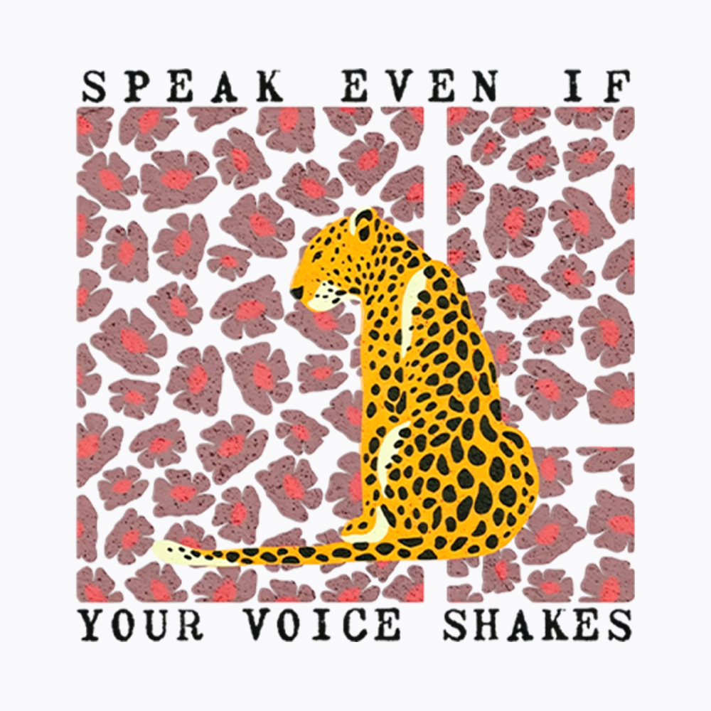 Speak Even If Your Voice Shakes RBG Washed T-Shirt
