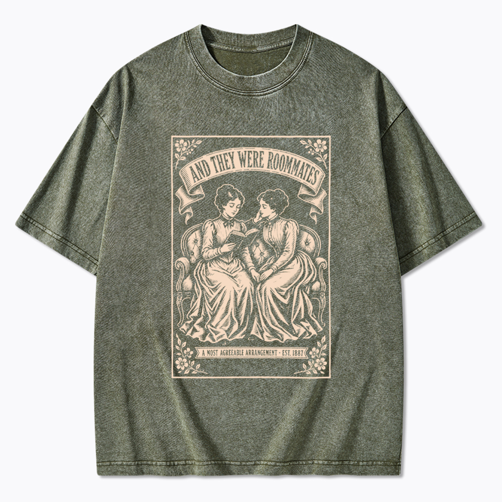 And They Were Roommates Vintage Washed T-Shirt