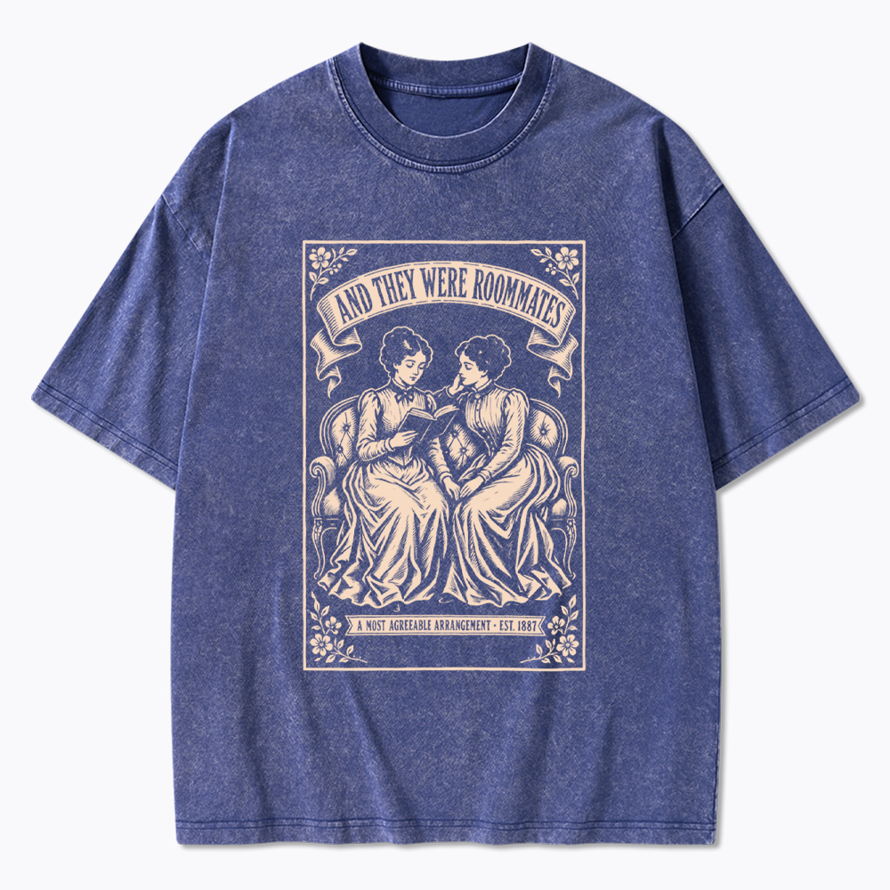 And They Were Roommates Vintage Washed T-Shirt